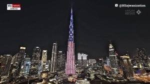 Burj Khalifa honours Donald Trump as it displays the US flag over Dubai